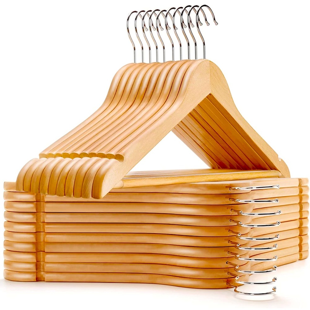 Wood hangers 20 count